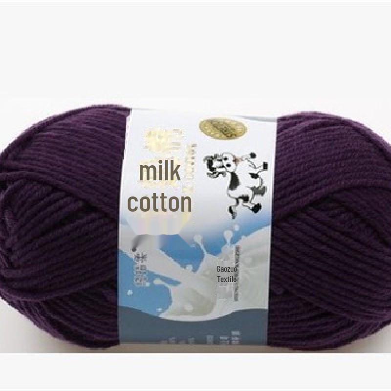 Milk Cotton Yarn Set for DIY Projects: Scarf, Crochet Slippers, Hand-Woven Bags