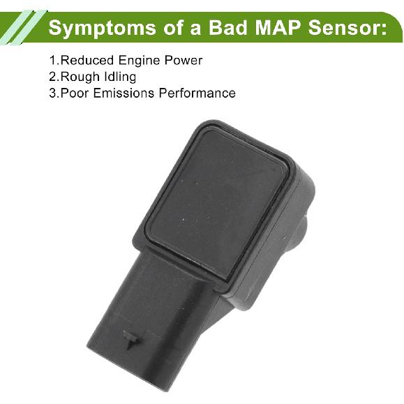 Manifold Absolute Pressure MAP Sensor for JEEP Wrangler 3.6L 2014-2016 No.0261230227/05149174AB/68371847AA/A0041533228/A0051535028/A0041533028 1 Pc