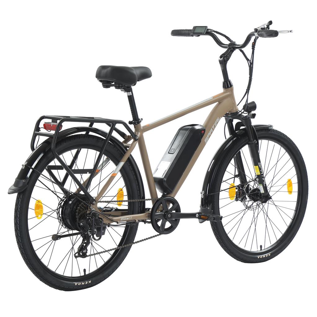 SPATIAL Elite Pánské terénní elektrokolo s přívěsným sedátkem 250W motor 36V13AH baterie 26palcové silniční pneumatiky Elektrokolo pro venkovní jízdu E-bike