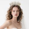 Elegant CZ Zircon Stone Hair Accessories Jewelry Birthday Party Princess Crown Wedding Dress Bride Tiara