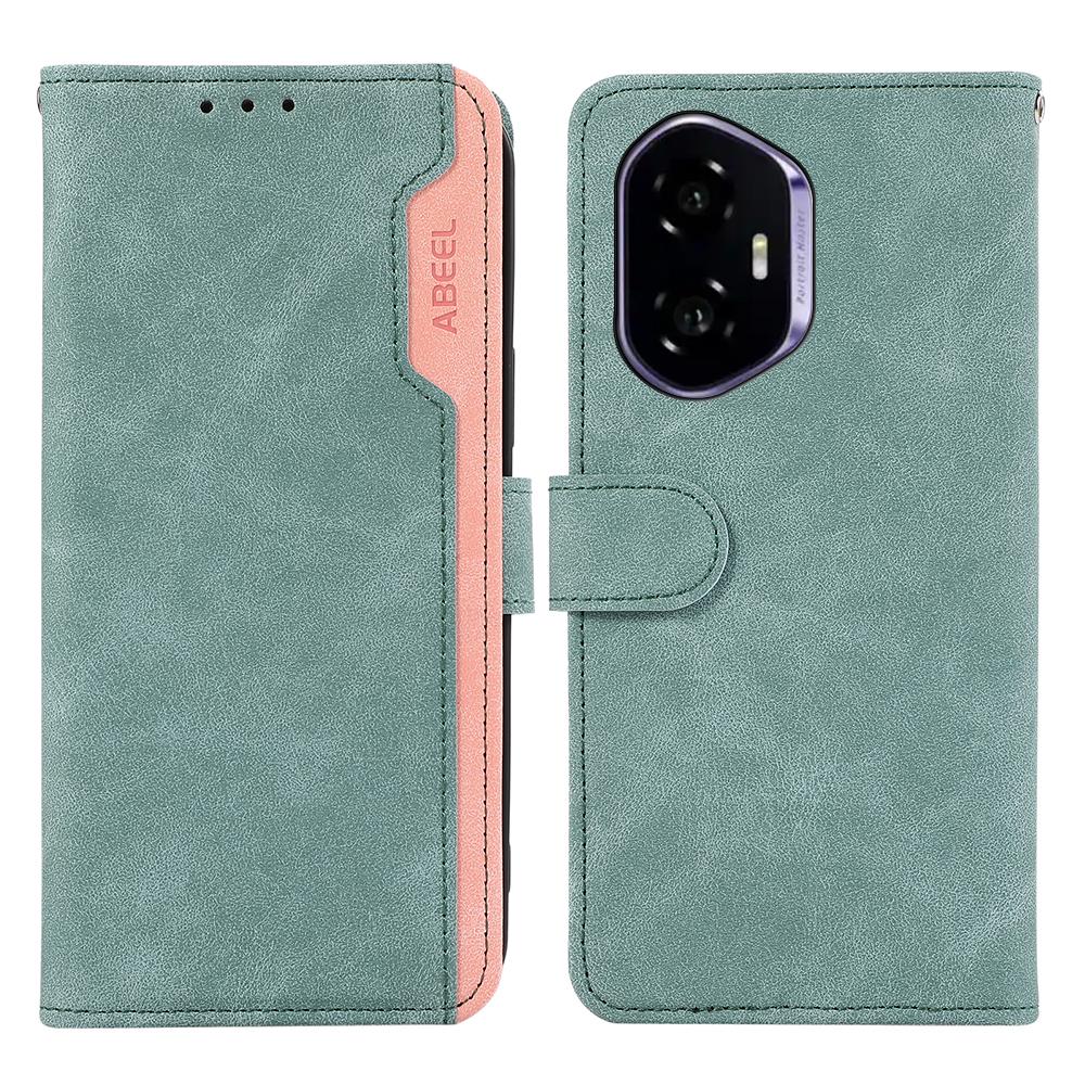 ABEEL For Honor 400 Case Color Splicing Leather Flip Phone Cover RFID Blocking