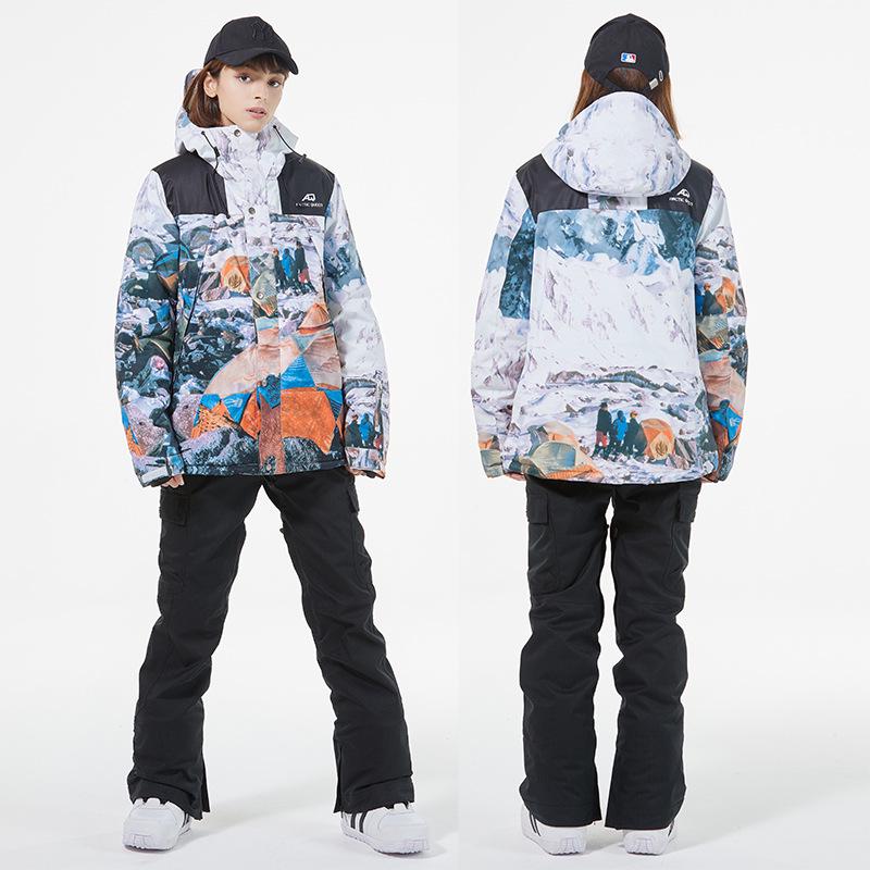 Unisex Winter Ski Suit: Windproof, Waterproof, Warm, Thickened Jacket and Pants for Snowboard and Alpine Skiing