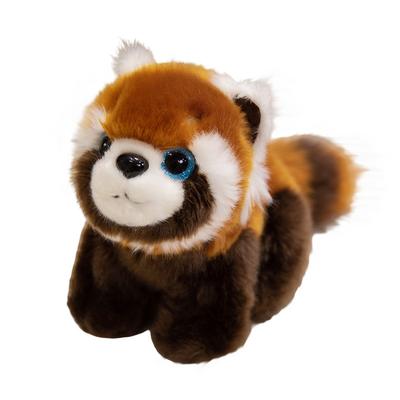 Simulation Raccoon Doll Red Panda Messenger Bag Plush Toy Backpack Birthday Gift Doll