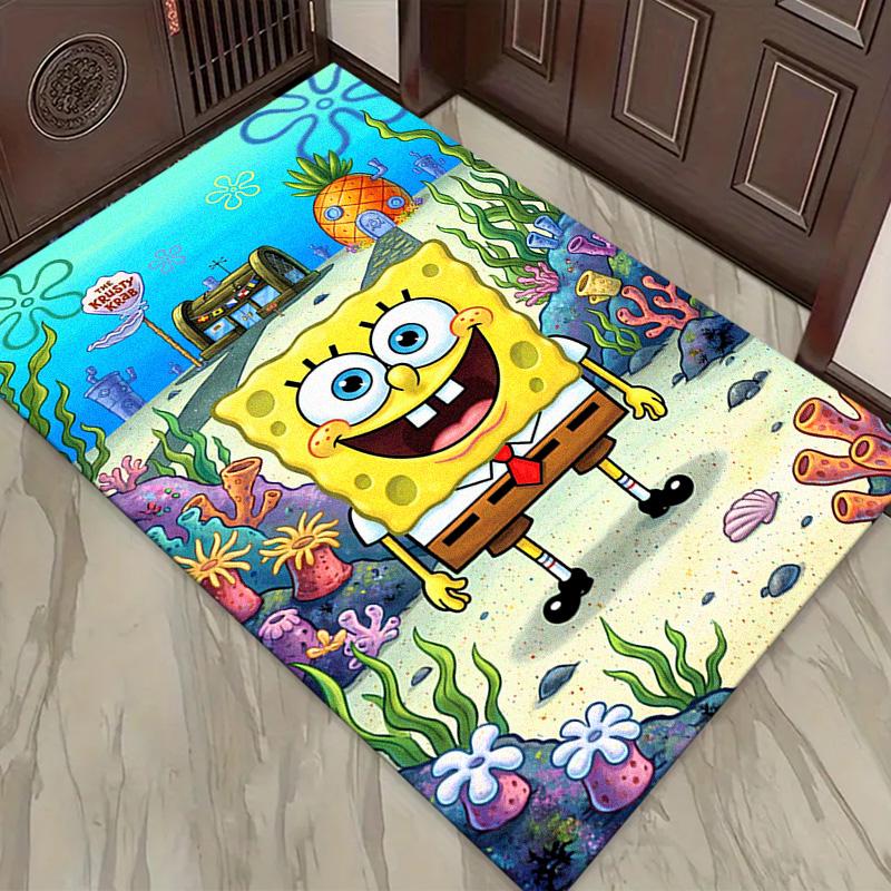 Yellow Sponge Cartoon Carpet Rug for Living Room Bedroom Home Sofa Decoration,Kids play Non-slip Floor Mat