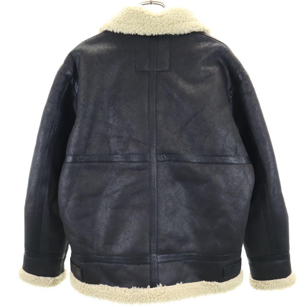 ALPHA INDUSTRIES INC Long Sleeve Bore Flight Jacket M Black Men's Used