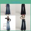 High Waist Flared Jeans For Women With Stretch Denim For Casual Spring Fashion