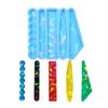 Colorful Holographic Hair Clip Resin Mold Hair Clips Silicone Mold for DIY Craft Crystal Epoxy Mold Jewelry Casting Mold