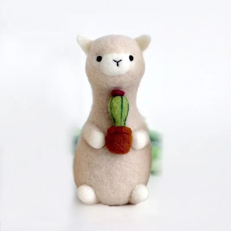 

1 шт. Набор для валяния шерстью для начинающих, набор для рукоделия из альпаки, сделанный своими руками, включая шерсть, инструменты, войлок, куклы DIY, дом, сад