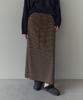 TWEE Pin-El Striped Wide Elastic Long Skirt