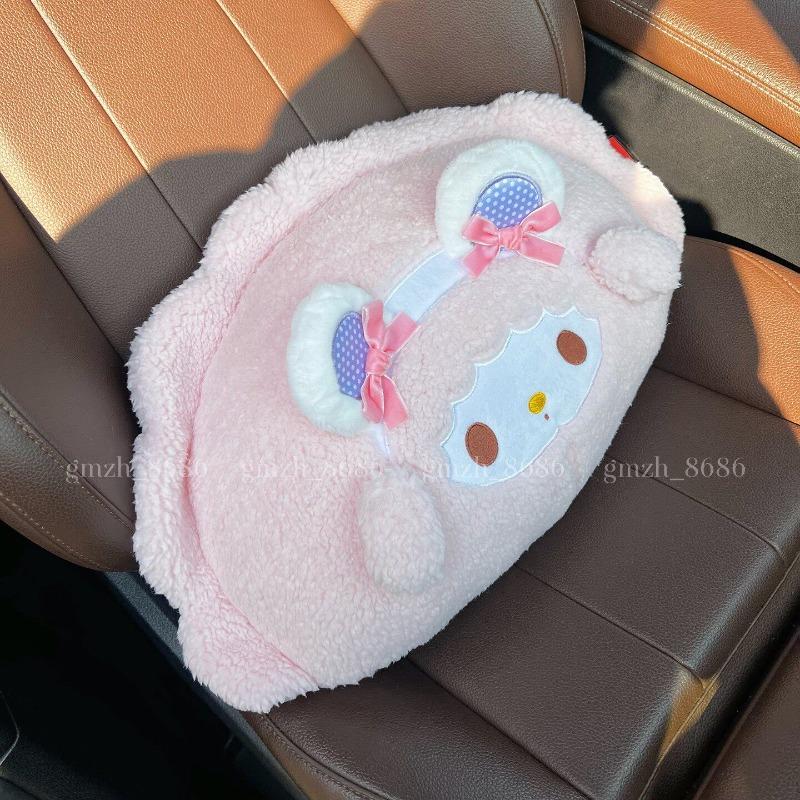 Kawaii My Melody Car Seat Belt Cover Soft Plush Seat Belt Shoulder Pad My Sweet Piano Cute Car Accessory Cuddly Sofa Bed Pillow