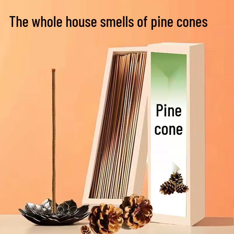 Aromatherapy Pine Cone Incense Sticks - Long-lasting Natural Scent for Indoor Use