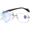 Fashion Harajuku Style Reading Glasses for Women Men Diamond Cutting Blue Light Blocking Presbyopia Eyewear Far Sight Eyeglasses