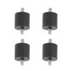 4Pcs Rubber Shock Absorber Foot Pad Mute AntiVibration ScrewType Buffer for Air Compressors(M8 )