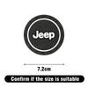 1/2pcs Silicone Car Coaster Water Cup Bottle Non Slip Pad Anti-Slip Mats For Jeep JK Patriot Liberty Renegade Hawk Commander JPB ANO1