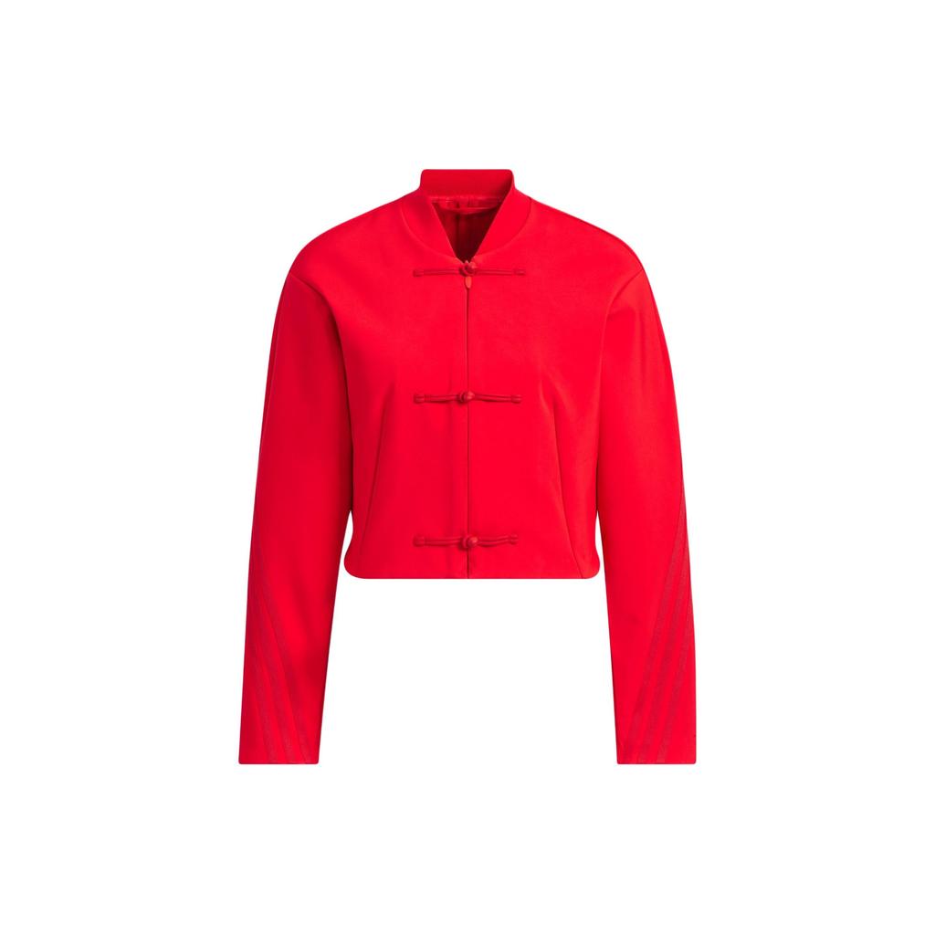 Adidas Samuel Gui Yang Kolaborační Krátká Bunda s Diskovými Knoflíky Dámské Svrchní Oblečení Energetická Červená JF6664