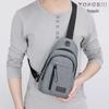 Men's Casual Crossbody Chest Bag - Nylon Canvas Shoulder Backpack & Sports Waist Bag