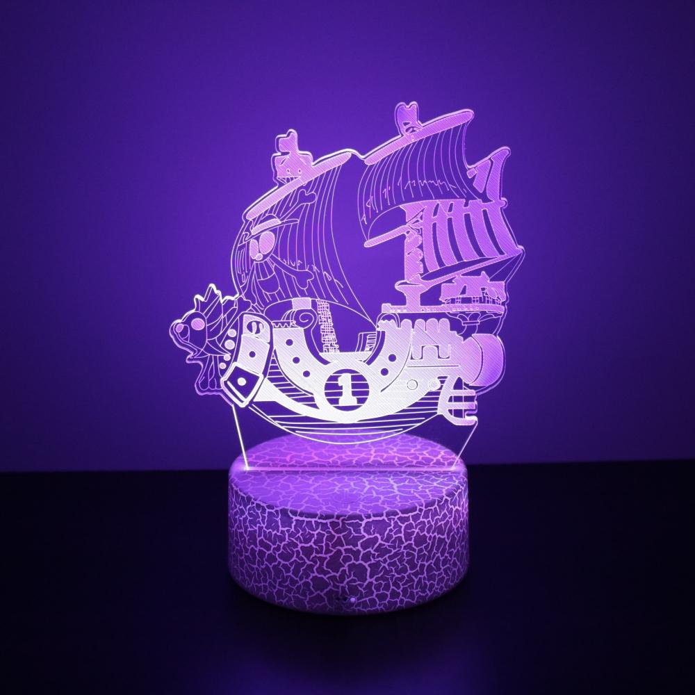One Piece Figures Zoro Luffy Anime Sex Figurine LED Night Lights Action Figure 3D Lamp Color Changing Toys Doll Usopp Xmas Gifts