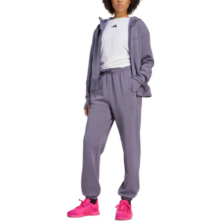 adidas Climacool Designed For Training Joggers Loose Mid-Rise Tapered Fashion Sports Long Pants Women Bottoms JX3137