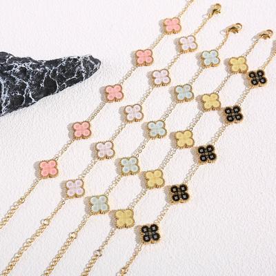 Four Leaf Clover Women's Bracelet Light Luxury Luxury Luxury Jewelry Accessories Handmade