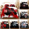 3D Printed Red Umbrella Bedding Set Duvet Cover Bedroom Comforter Covers Single Twin King Size Quilt Cover Home Textile 23Pcs