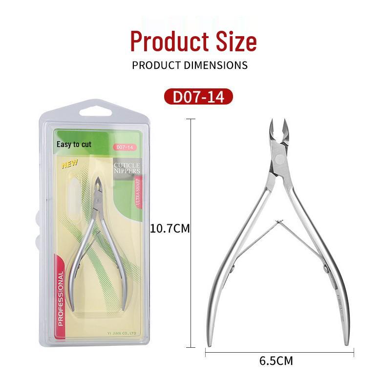 Vietnam Easy Cut D07-12 Stainless Steel 3MM Cuticle Nipper for Precise Nail Art