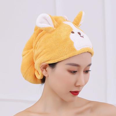 Microfiber Dry Hair Towel Cute Women And Child After Shower Hair Drying Hat Absorption Turban Towels Bathing Tools