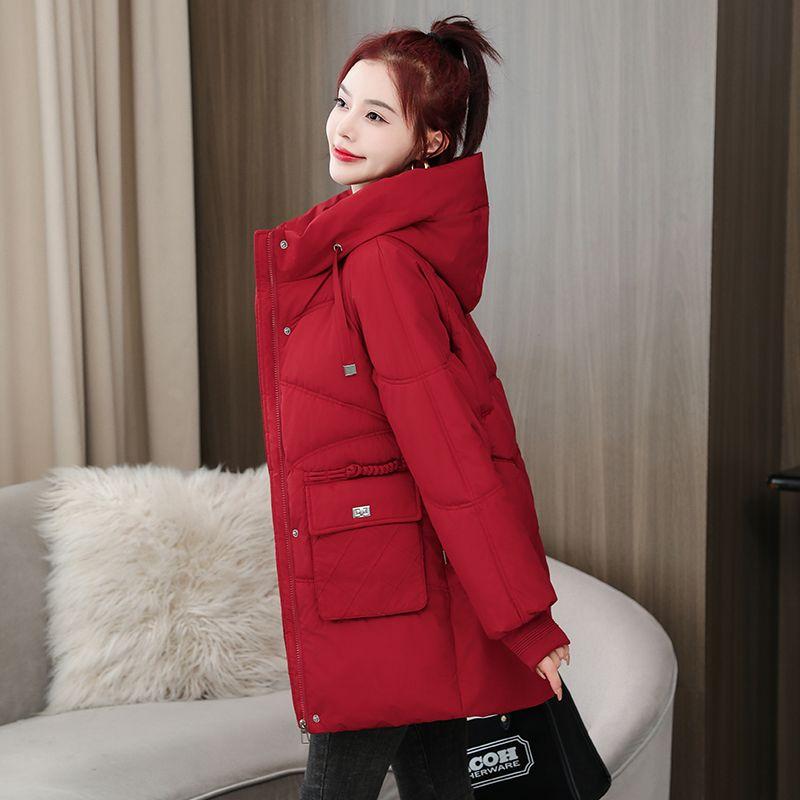 New Winter Women Warm Down Cotton Jacket Fashion Hooded Thick Puffer Clothing Short Coat Casual Loose Outerwear Female