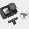 Aluminum Quick Release Base For Action Camera Mount Featuring Magnetic Double Claws Interface