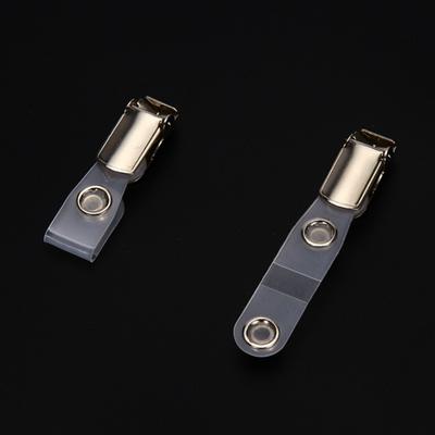 3 teile/los Neue Kunststoff Abzeichen Clip mit Snap Strap für Pflege Zubehör Mitarbeiter Pass Hängen Credential ID Karte Halter