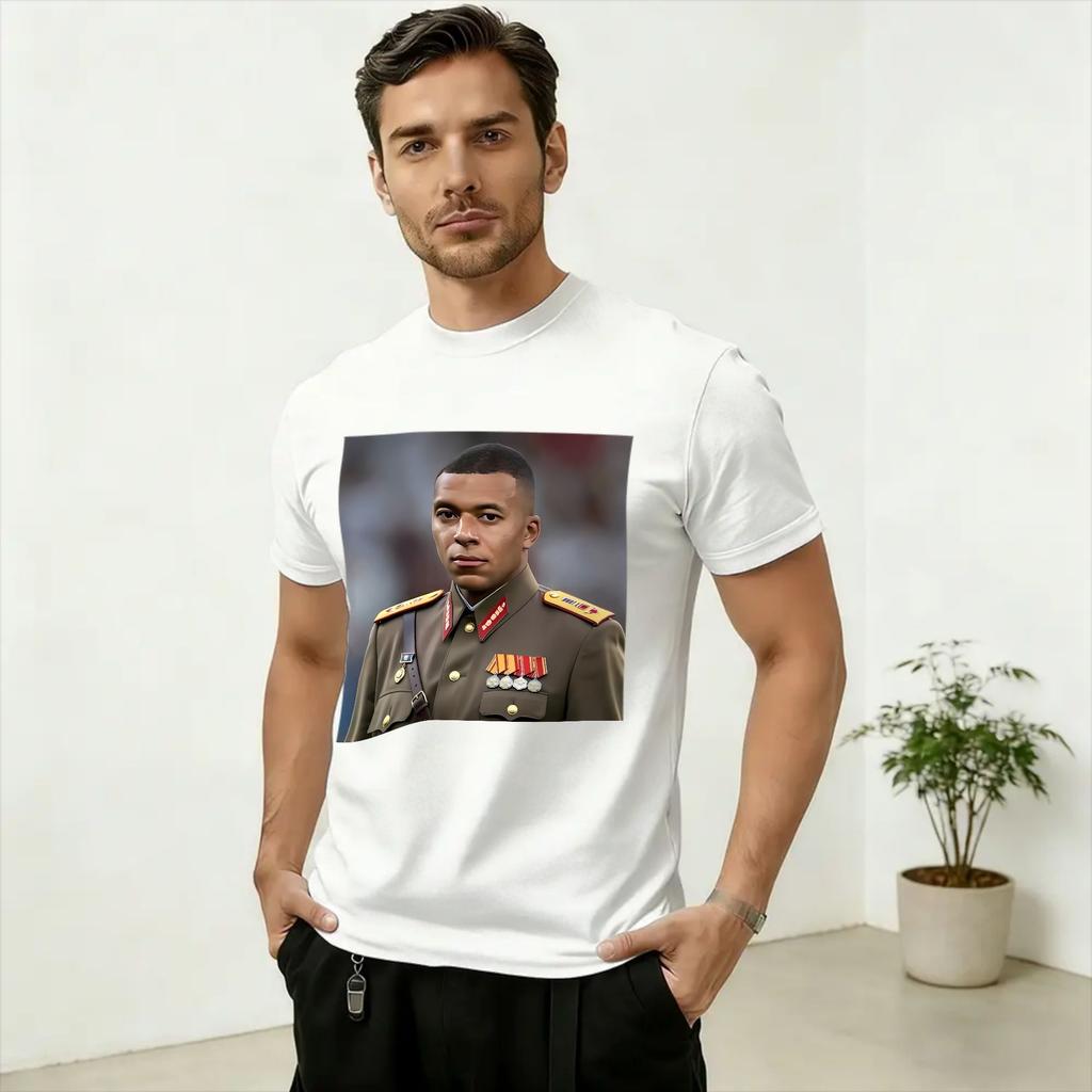 Kylian Mbappé Dictador Meme T-shirt Estiva 100% Cotone T-shirt Per Unisex Moda Stampa T-shirt Manica Corta Abbigliamento Classico
