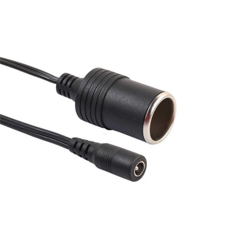 12V Car Cigarette Lighter Female Socket To 5.5mm X 2.1mm Plug Car Charger Base Connector Power Adapter Power Supply