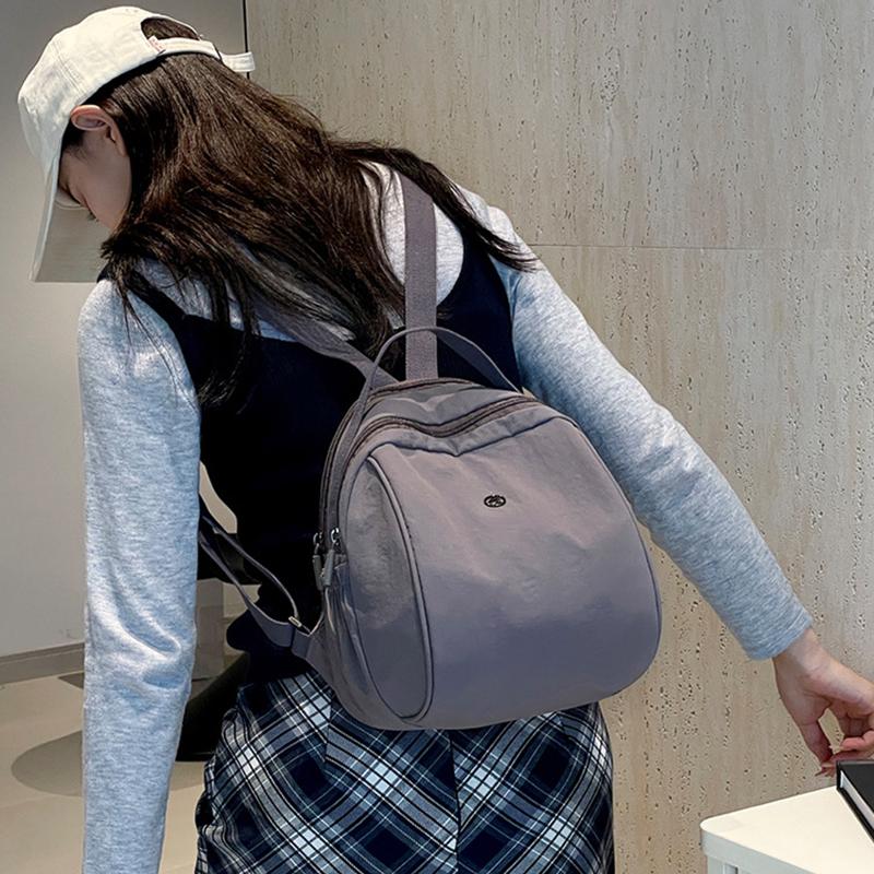 Nylon Double Shoulder Bag Women'S Casual  Nylon Backpack Mommy Bag Leisure Match All Styles Korean Version