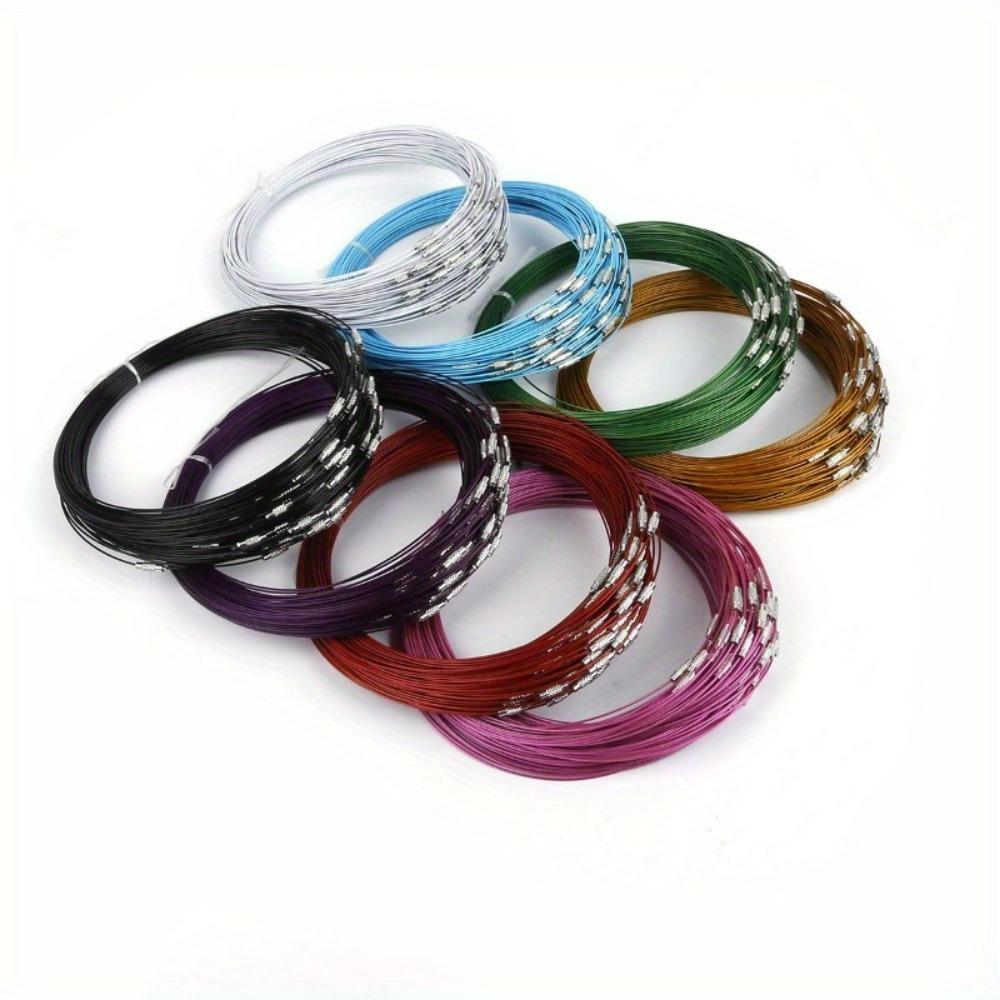 10pcs Steel Wire Bracelet Cords For Diy Jewelry Making Ideal For Bracelets Keychains Crafting Accessories Bracelet Making Kit Bracelet Making Supplies