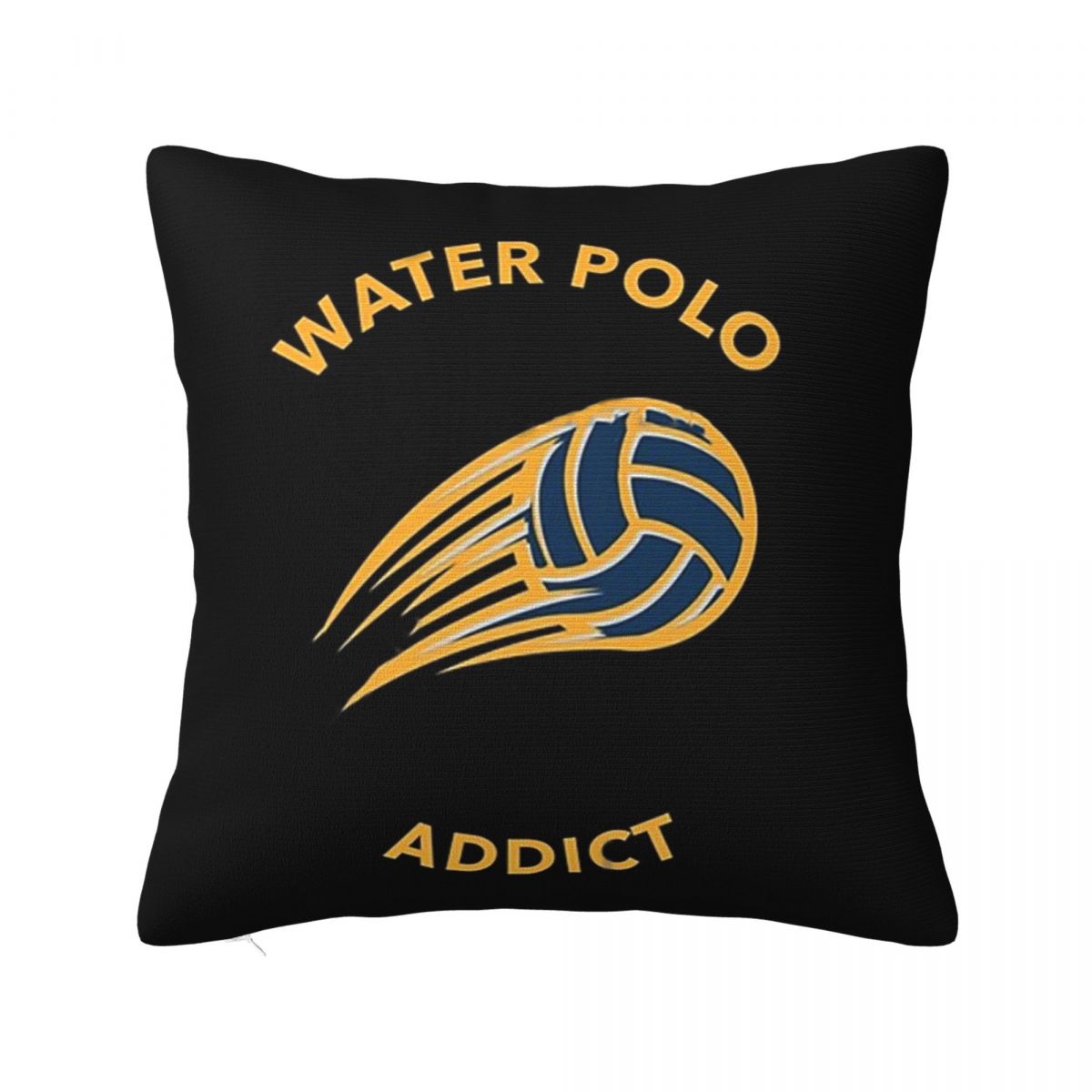 Awesome Water Polo Gift Design In Gold Square Pillowcase Cushion Cover Pillow Case Throw Pillow Cover for Home Bedroom Car 12x12Inch