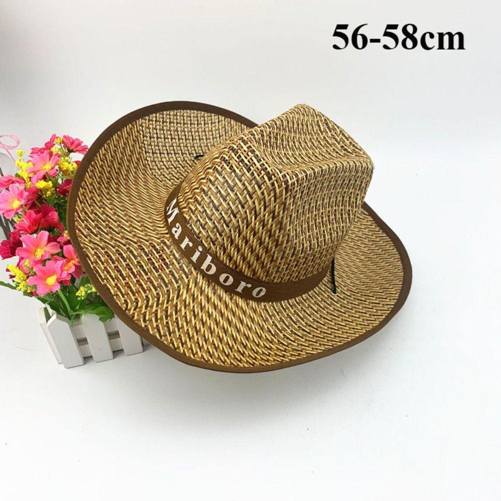 UV Protection Straw Hat Men Women Sun Protection Hat New Foldable Beach Hat  Summer Fashion Wear
