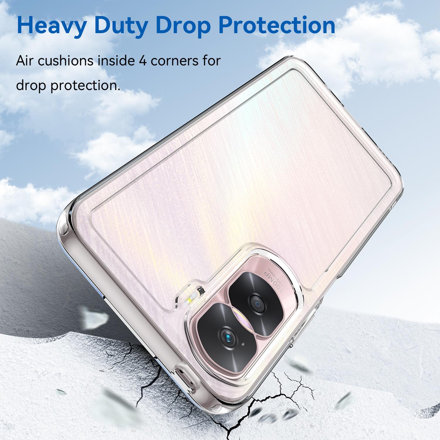 

Candy Series for Honor 90 Lite 5G/X50i 5G Clear Back Cover Fall Proof TPU Phone Case Transparent