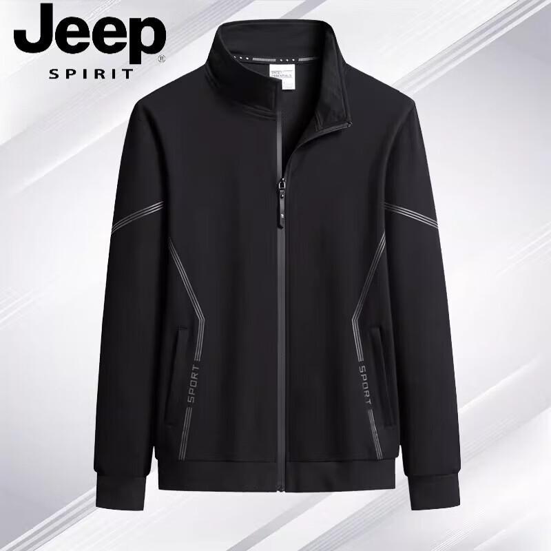 

Мужская толстовка JEEP SPIRIT на молнии с воротником-стойкой 4XL