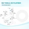 4pcs Soft Silicone Seal Toilet Washer Rubber Flushes Valves Seal Washer Household Bathroom Accessories