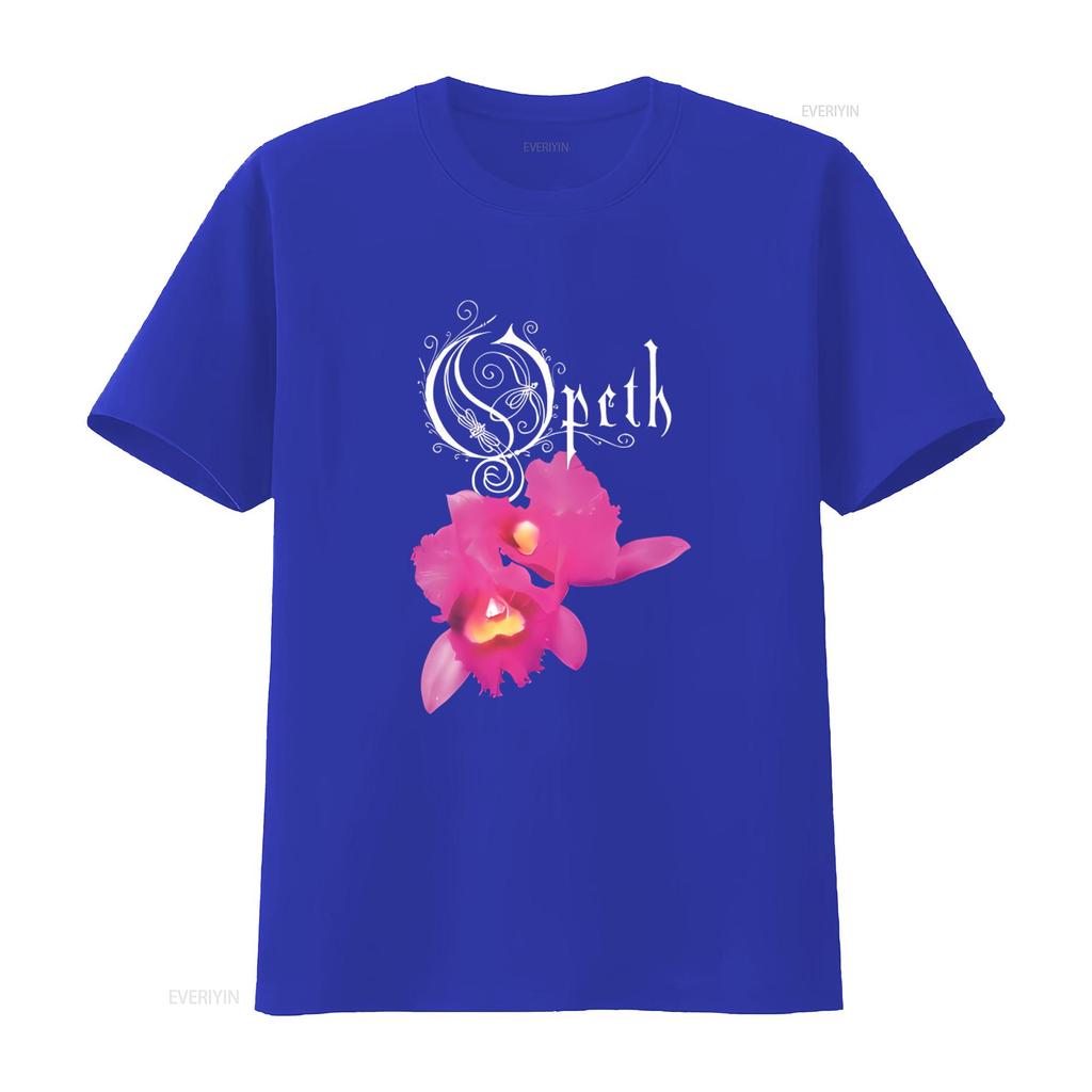 OPETH ORCHID T Shirt for New Fashion Design Print Vintage Washed Stylish Homme Casual Unisex Breathable Fashion Stretched