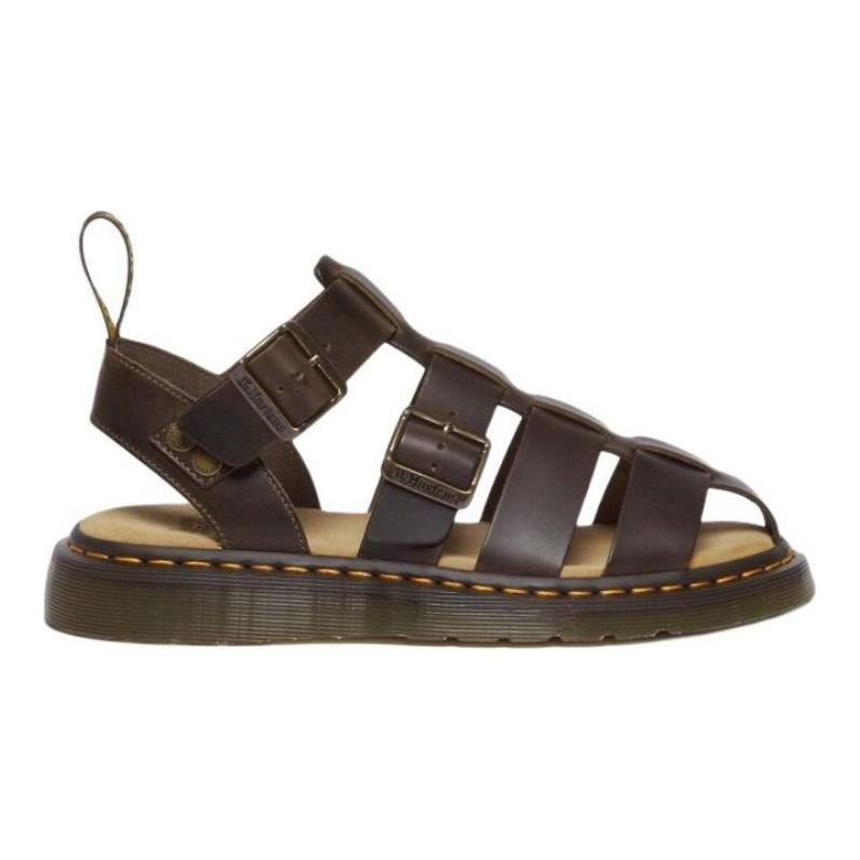 Dr. Martens Leather Versatile Comfortable Roman Sandals Unisex Sandals Brown 31562375