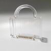 Luxury Famous Brand Clear Crystal Acrylic Evening Bag Shand Wallet Fashion Party Purse Bridal Clutch Crossbody Shoulder Handbag