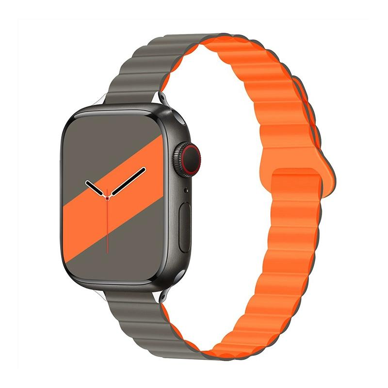 Damen Schlankes Silikonarmband Magnetarmband für Apple Watch S11 10 46/42mm 45mm 44 Schlanke Bänder 38mm 40mm 41 Armband iWatch SE 9 8 7 6