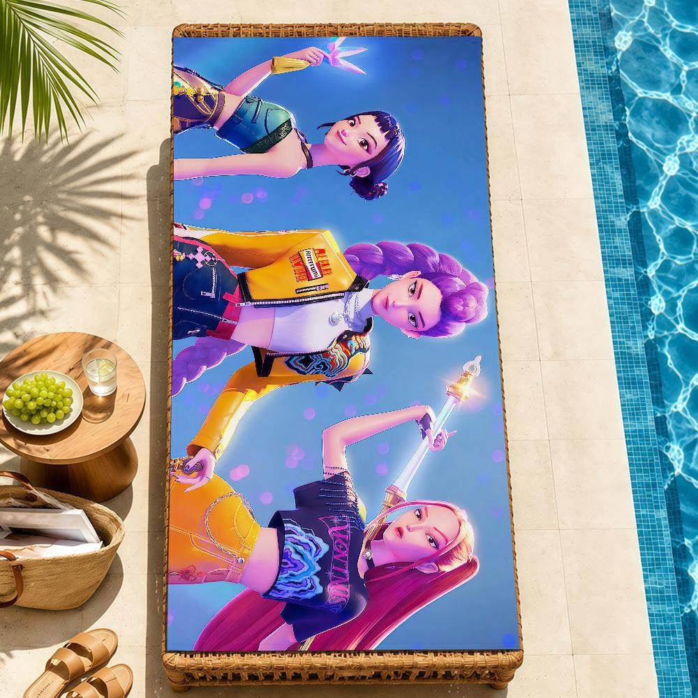anime k-k-popS soft Beach Towel Trip swim d-demonS Pool bath h-hunters-S Gym M-Mira R-Rumi home room Z-Zoey meme Decor Gift
