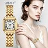 **Orologio da donna al quarzo impermeabile con quadrante romana vintage**