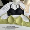 Soutien-gorge d'été ultra-fin en maille, Respirant, Coques fixes, Bretelles fines antidérapantes, Lingerie sans couture pour femmes