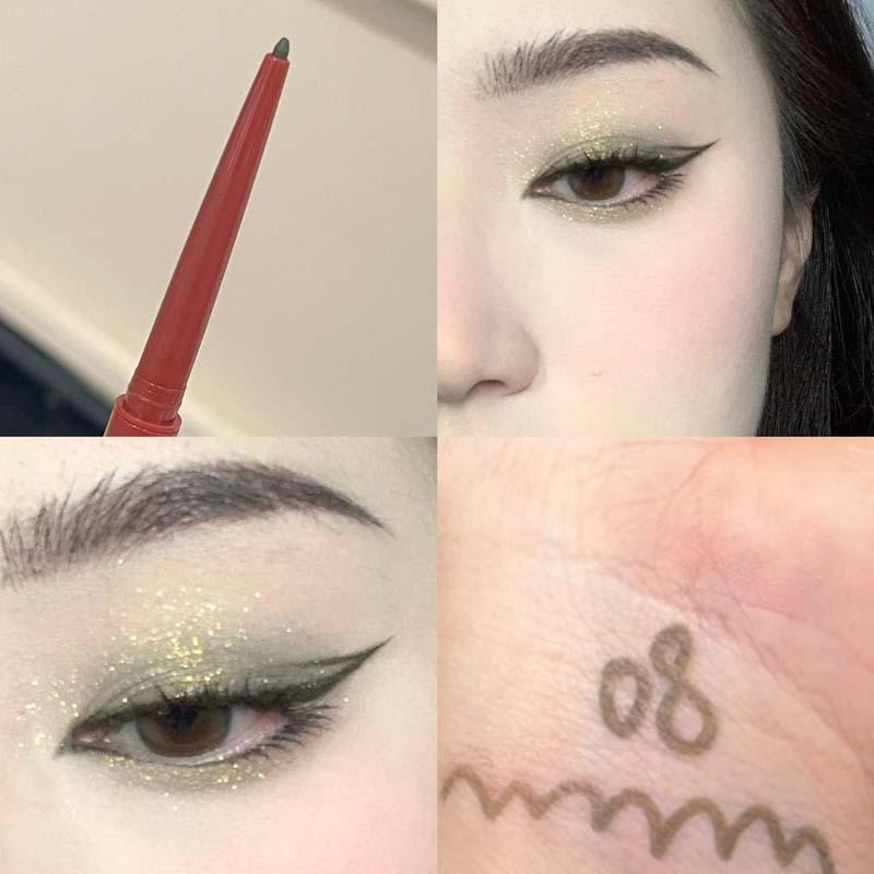 KuaJing Ink Wing Waterproof Long-Lasting Smooth Eyeliner Gel Pencil - No Smudge, Sweatproof, Beginner-Friendly.