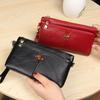 Women's Retro Cowhide Clutch Wallet - European & American Style, Genuine Leather Wristlet Phone Bag