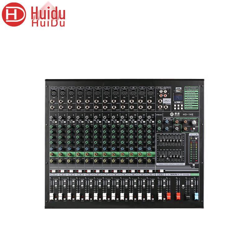 HuiDu HD-14E 14-Channel Professional Analog Mixer (CN version)