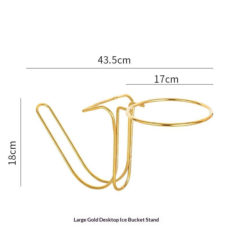 Desktop Ice Bucket Stand Cooler Stand Beerbarrel Rack Wine Bucket Stand For Outdoor Cocktail Parties Cooking