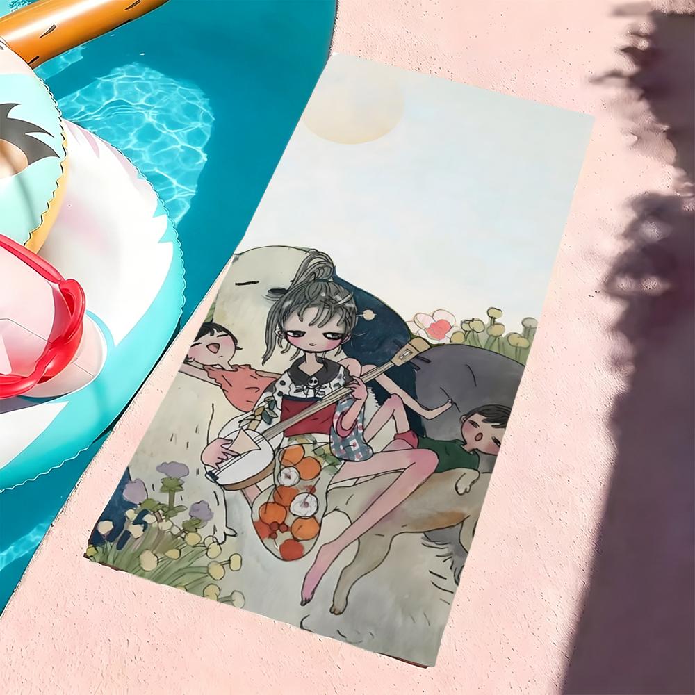 A-Aya Takano Towel Microfiber Beach Towel, Quick-Dry, Sand-Free, Ultra-Fine Fiber, Super Soft.